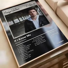 앨범 포스터 스티커 회화 벽 예술 침실 거실 홈 장식 선물, 5. Black1