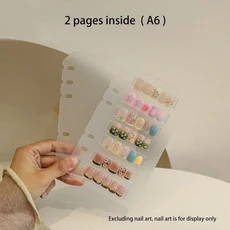네일 아트 보관 전시 앨범 편집기 DIY 간단한 네일 아트 보관 도구, 기타, 06 A6  2 pages