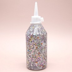 반짝이 글루 하트별 혼합 은색 250ml A-01-190