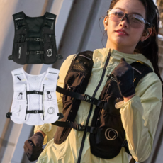 스트릿태그 러닝조끼 트레일 런닝 베스트 등산 가방, 블랙