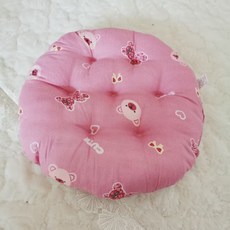 해피유통 다용도 양면 원형 방석 귀여운 캐릭터 디자인 푹신한 면 쿠션, 30*30, 14