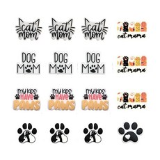 KnvsS 펜용 실리콘 비즈 벌크 DIY 키체인 제작 멀티컬러 (자폐증), Pet 16, 1개