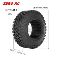 RC 트럭 1.9인치 락 크롤러 타이어 90-117mm 1/10 오프로드 AXIAL SCX10 II CAPRA TRAXXAS TRX-4 RGT MST R, 07 TN1004-1PC, 1개