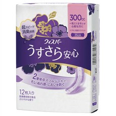護舒寶超薄安全衛生棉 300cc 12片裝, 1個, 12個墊子