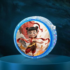 臺灣-出貨 【新款熱銷】新款哪吒敖丙悠悠球兒童入門初學者溜溜球自動迴旋女孩小學生 GDW5, 哪吒2-藍色1個, 1個