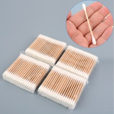 [샵피카] 나무면봉 400P 부드러운면봉 키보드먼지청소 휴대용면봉 메이크업면봉