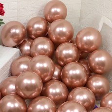 10/20/50pcs 금속 광택 크롬 풍선 5/10/12inch 라텍스 로즈 골드 실버 레드 퍼플 그린 핑크 생일 파티, China Mainland, 20pcs + 10inch, rose gold