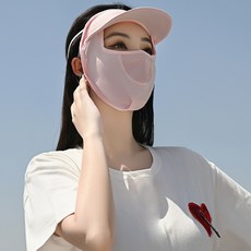 冰絲防曬面罩女夏季防紫外線開車騎行護眼角面罩薄款透氣遮陽臉罩
