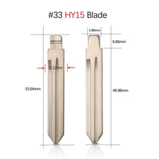 현대 호환 Verna I30 IX35 KD 원격 자동차 키 블레이드 기아 호환 리오 Spotage K2 K3 K5에 10Pcs HY20 TOY