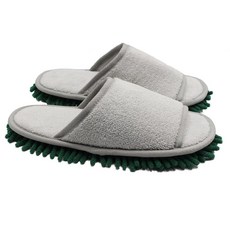 Ofoot Womens Open Toe Microfiber Floor Dust Cleaning Mop Slippers & Hand Towels Set 10 4/5\" Size 9, Ofoot Womens Open Toe Microfib