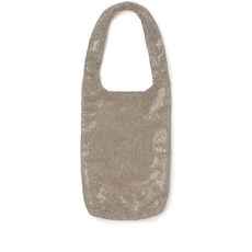 카라 크리스털 장식 메시 토트 백