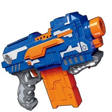 《菲比尋常》7014電動軟彈槍 可連發 射擊遊戲 親子同樂 團體對戰 軟彈射擊, 1個, 藍色