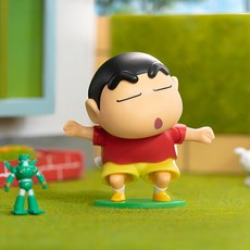 에코모바일 짱구 피규어 역동적인 움직이는, 춤추는 빨강 티셔츠 짱구, 1개