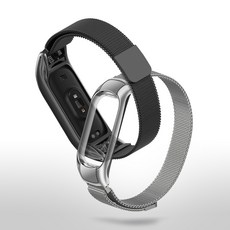 샤오미 미밴드5 스트랩 밀레니즈루프 메탈밴드 자석식 시계줄 Miband5 스마트밴드, 로즈골드, 샤오미 미밴드5 밀레니즈밴드