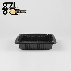 실링용기 12153 블랙 일회용 PP 두꺼운 포장용기 배달용기 감자탕 미니탕 찜 국물 용기 (1500개), 1세트