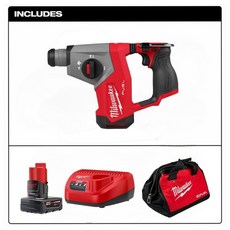 Milwaukee 美沃奇 M12 FUEL 無刷充電鎚鑽, 1個, 12V鎚鑽+4.0+充電器+袋