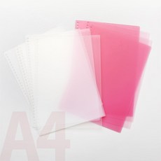 Mania PP제본표지 A4 30공 1장셀프제본 루즈링 호환, 1개, 투명
