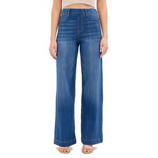 Cello Jeans 여성용 하이라이즈 풀온 와이드 레그 제깅스 Md XL