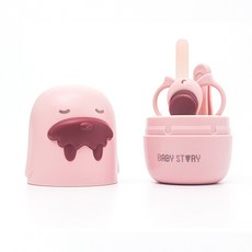 베이비스토리 영유아 손톱정리 4종 세트, 핑크, 1개