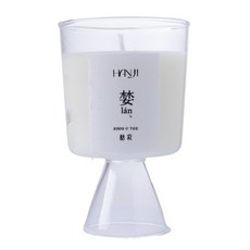 HANJI 婪香氛蠟燭 200g 居家香氛 玻璃燭杯設計 果木花香調, 1個