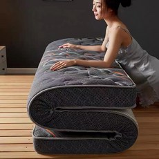 허리에 좋은 라텍스토퍼 바닥 10CM 두꺼운 매트리스 80CM 침대, 200cm, 라텍스 입체 사랑의 추억 10cm