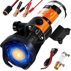 RV용 매서레이터 펌프 12V 12GPM 빠른 자가 흡입 하수처리기 휴대용 저장 덤프 버디 RV 폐수 처리 장치 키트 하수 가방, RV Pump