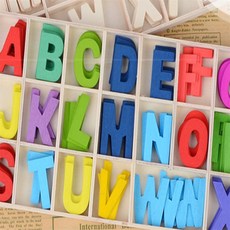 라이즈올 원목 이니셜 세트 5피스 원목이니셜소품세트 우드이니셜장식세트, 컬러