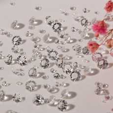 네일 크리스탈 다이아몬드 대용량 파츠 브이컷 크리스탈 네일스톤 라인석 투명파츠 얼음네일 웨딩 아이스파츠, 1개