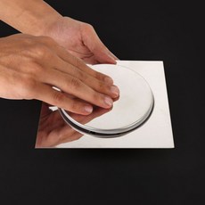 욕실 바닥 폽업 배수구 망 커버 하수구 카바 배수 캡 트랩 냄새 벌레 차단 머리카락 거름망, A_10X10, 1개