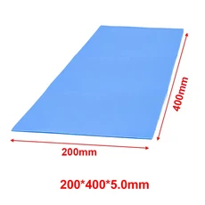 RGEEK 새로운 6.0 W/mK GPU 방열판 냉각 전도성 실리콘 패드 100mm100mm1mm 고품질 가스켓, 13 200x400x5.0