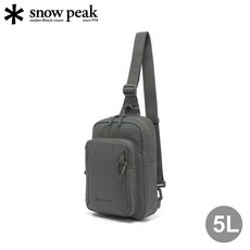 Snow Peak 專業輕量斜背包 5L, 卡其色