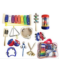 愛樂城堡 奧福樂器套組 11件打擊樂器 兒童音樂律動節奏合奏, 1個