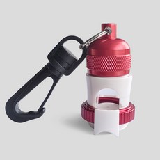 潛水二級頭固定器 BCD磁力快卸掛扣 BCD呼吸管固定器 磁力吸扣 台灣現貨, 紅色