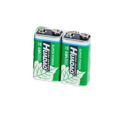 마이크 멀티미터 연기 경보 워키토키용 일회용 탄소 배터리 9 V 배터리 1100mAh 드라이 셀 6F22 1-20 개, 1) 2pcs battery
