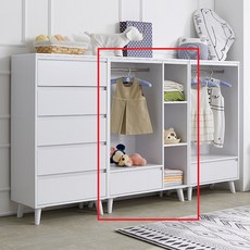 라움가구 라토 800 수납 옷장 (착불), 올화이트