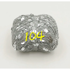 50G 색상 크로 가방 루렉스 공예 골든 원사 DIY 슬리버 스웨터 뜨개질 스레드 스파클 반짝이, 104, 1개