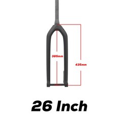 DEDA MTB 쓰루 액슬 부스트 포크 15110mm 풀 카본 파이버 자전거 앞 26"/27.5"/29" 리지드 척추 튜브, 01 26 inch, 1개