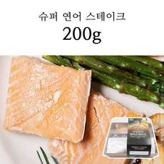 고단백 한끼 슈퍼 연어 스테이크 식사대용 100g 200g, 1개, 슈퍼 연어스테이크 200g