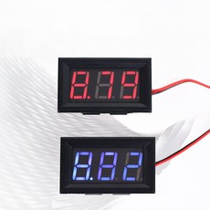 가자코리아 자동차 배터리 전압 확인 표시 차량용 게이지 볼트 메타 보급형 레드, 1개