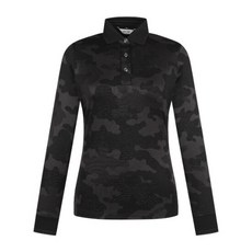 핑골프웨어 KQF 121D3TO252_BK 여성 카모 카라 긴팔 티셔츠 2793665
