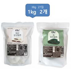[패밀리푸드]Oh! 굳지않는 백미 앙꼬절편 쑥 앙꼬절편 2개묶음