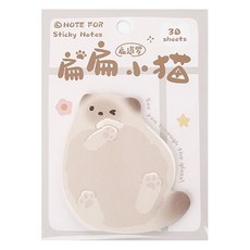 可愛貓咪造型便條紙 30張入 留言記事本 學生文具用品, 1個