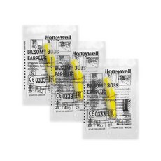 Honeywell PU慢回彈靜音耳塞1對x3包-型號303S黃白色, 3組, 1雙
