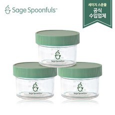 [세이지스푼풀]NEW 유리 120ml 3P/이유식기/이유식준비물/유리이유식용기/이유식식기, 없음