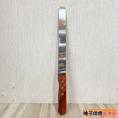 (柚子烘焙食品)10吋細齒麵包刀.蛋糕刀 (高碳鋼) 平口刀 木柄不銹鋼 烘培麵包刀 派刀 鋸齒刀 蛋糕刀 吐司刀, 1個