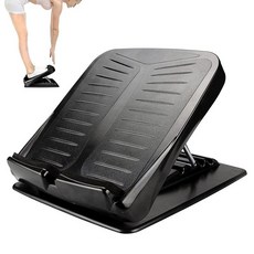 JADE KIT Slant Board 종아리 스트레처 조절 가능한 4가지 각도 미끄럼 방지 경사 보드 스트레칭용 발목 스트레치 보드 종아리 스트레치 경사 보드 힐 햄스트, 블랙