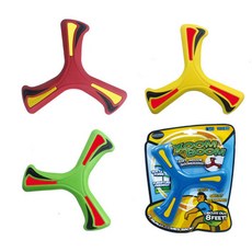 戶外兒童迴旋鏢玩具：柔軟安全迴力鏢，幼兒園運動首選，趣味飛去來器, ST3009-顏色隨機, 1個