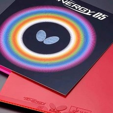 소프트 스프링 탁구 스펀지 러버 레드 테너지 T05 블랙-회전형, 1개