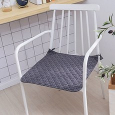 미끄럼방지 식탁방석 끈달린 면방석 얇은방석 40x40