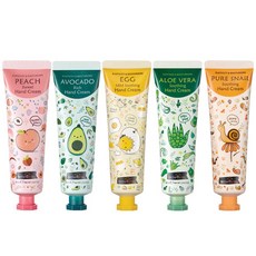 [ skinpastel ] 스킨파스텔 핸드크림 60ml 선택1 (선물하기좋은낱개포장) (스네일/피치/알로에/에그/아보카도), 1개, 에그